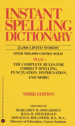instant spelling dictionary