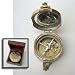 Compass Solid Brass With Wood Box