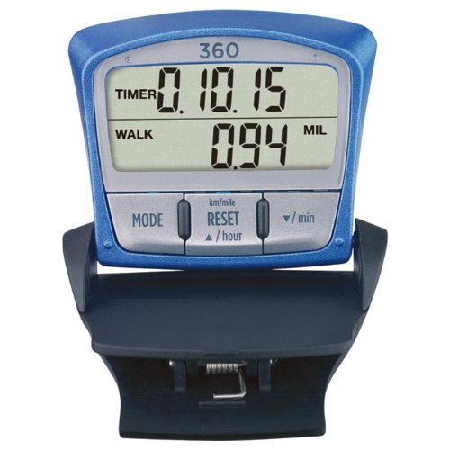 Sportline360 Total Fitness Pedometer To Accurately Measure Walking/Jogging Steps, Distance And Calories Burned