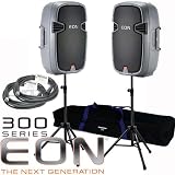 2 JBL EON315 EON 315 15" Powered PA Speaker Mobile KIT