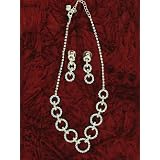 Elegant Circle Costume Jewelry Necklace Set - ONE SIZE by Western Fashions