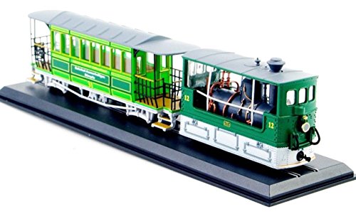 NEW Top Sale 1/87 G 3/3 (SLM)-1894 Tram Diecast Model collection Green Dual Tracks