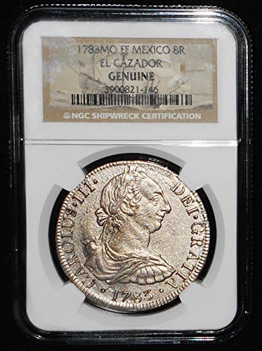 8 Reales El Cazador Shipwreck Treasure Coin,NGC Certified 1783,Highest Grade,3741818053
