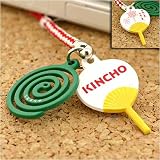 KINCHOの夏☆日本の夏 金鳥の渦巻き根付(うちわ)KNCHNK0401/