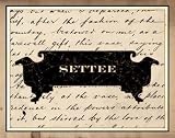 Settee Finest LAMINATED Print Rolland Designs 14x11