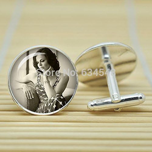 Pretty Lee Once Upon A Time Jewelry Regina Mills Evil Queen In Silver Cufflinks Glass Cabochon Cufflinks C3431