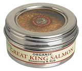 Aromatica Organics Great King Salmon Blend, 3.2-Ounce Tins (Pack of 4)