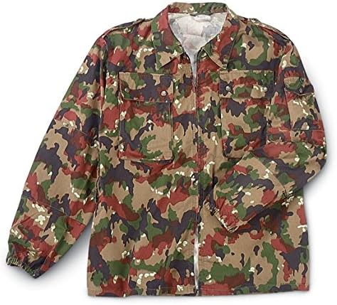 Genuine Swiss Military Surplus M83 BDU Jacket in Alpenflage Camo