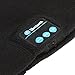 Andoer Bluetooth Music Soft Warm Beanie Hat Cap with Stereo Headphone Headset Speaker Wireless Mic Hands-free for Men Women Gift-Black