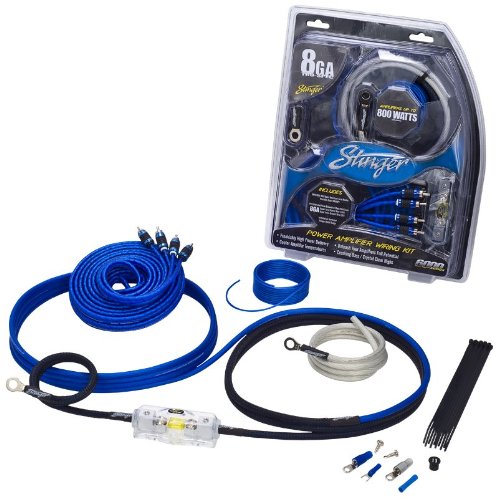 Stinger 8 Gauge 6000 Series Amp Wiring Kit with RCA Interconnects On Sale