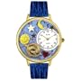 Whimsical Watches Unisex G1810009 Pisces Royal Blue Leather Watch