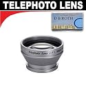 2x Digital Telephoto Professional Series Lens + DB ROTH Micro Fiber Cloth For The Canon Powershot SD990, SD950, SD900, SD890, SD880, SD870, SD850, SD800, SD790, SD700, SD40 Digital Cameras