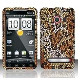 CHEETAH Hard Plastic Rhinestone Bling Case for HTC EVO 4G (Sprint) [In Twis ....