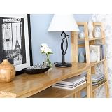 Mission-Style Glass Torch Floor Lamp