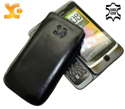 Suncase Ledertasche f&uuml;r HTC Desire Z schwarz Preisvergleich