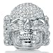 Jewelry : DiamonUltra&trade; Cubic Zirconia Skull Ring