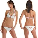 Brasil Triangel Bikini Weiß Rot Stern Star