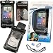 Motorola Droid RAZR MAXX HD Waterproof Cell Phone Case with Headset Jack and 2 Pack of Screen Protectors