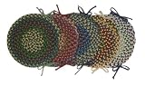 International Monticello Set of 4 Braided Reversible Chair Pads