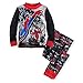 Disney Store Spider-Man Night Crawler PJ Pals Pajama Sleep Set for Boys, Black