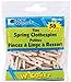 Loew-Cornell Woodsies Tiny Spring Clothespins, 1-Inch, Natural, 50-Pack (3 Pack)