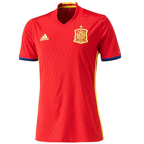 adidas Herren Spanien FEF Home Trikot EM 2016 scarlet/ bright yellow S