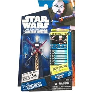 27/60 Asajj Ventress CLONE STRIKE rare  Star Wars Mini/Clone Strike  Fungames