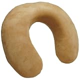 RoadPro RP2805 Suede Tan Neck Support Pillow with Memory Foam by RoadPro