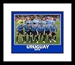 2010 Team Uruguay Framed 8x10 Photograph World Cup Starting Eleven