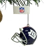 NEW YORK GIANTS OFFICIAL LOGO MINI HELMET CHRISTMAS ORNAMENT 4-PACK
