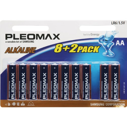 Samsung Pleomax AA10 SAMSUNG AA Alkaline Battery Retail Pack