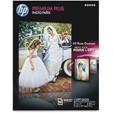 HP Premium Plus Photo Paper, Soft Gloss, A, 50 Sheets (CR667A)