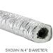 Quietflex 8" R6.0 Metalized Insulated Flex Duct - 25' Box