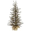 3' Pre-Lit Vienna Twig Artificial Christmas Tree in Burlap Bag - Clear Lights