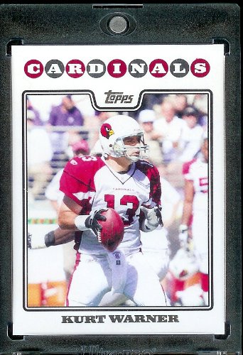 2008 Topps # 37 Kurt Warner - Arizona Cardinals - NFL Trading Cards in a Protective Display Case!