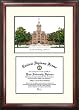 Ohio State University Scholar Scholar Mahogany Framed Lithograph w/Diploma Opening