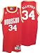 Hakeem Olajuwon #34 Red Houston Rockets Adidas NBA Hardwood Classics All Stitched Replica Jersey - LARGE