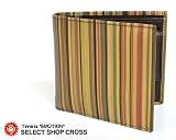「PaulSmith　ポールスミス　二つ折り財布　マルチストライプカラー　10年秋冬モデル　ACXA-1033-W217」の画像