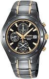 Seiko Men's SND641 Titanium Chronograph Gold-Tone Accented Watch