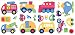 Planes Trains & Autos Wall Stickers Set