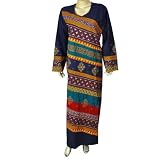 Maternity Clothing Women Long Sleeve Cotton Caftan Size L (kftn887a)