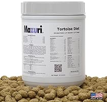18 Ounces Mazuri Tortoise Diet/Feed/Food, An Extruded 1/2
