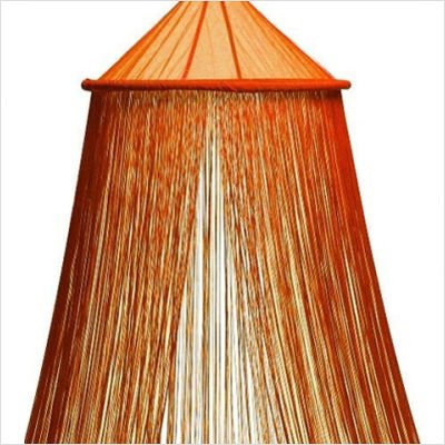 mosquito net canopy bed Bacati Orange String Bed Canopy