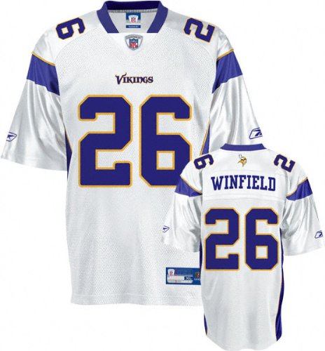 Antoine Winfield Jersey: Reebok White Replica #26 Minnesota Vikings Jersey