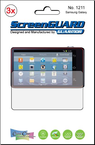 3x Samsung Galaxy Camera EK-GC100 Premium Clear LCD Screen Protector Cover Guard Shield Protective Film Kit (Package by GUARMOR)