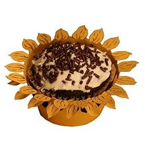 Paper Orchid Sunflower Cupcake Wrapper Dijon, Set of 12