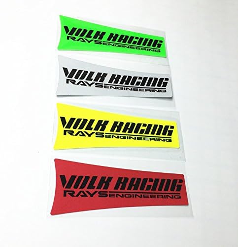 Pack of 2pcs Car Styling RAYS VOLK te37SL Wheels Sticker For Car Wheels (4 colors per lot)