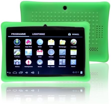 Osgar Defender Series Silicone 7 inch Android Tablet Back Cover Case for 7" Dragon Touch A13 Q88,Y88 ,Chromo,Afunta Q88,Kocaso M752WH/M752SL/M752WH/M752BL 7-Inch,Alldaymall Q88,Axis,Zeepad 7.0,Matricom,Tagital Tablet (Green)