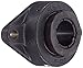 Sealmaster SFT-24T CTY Flange Unit, 2 Bolt, Standard Duty, Felt Seals, Skwezloc Collar, Lubrication Hole Plug, 1-1/2" Bore Diameter, Cast Iron, Inch
