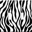 Zebra Print Switch Plate - Double Toggle - By Art Plates®